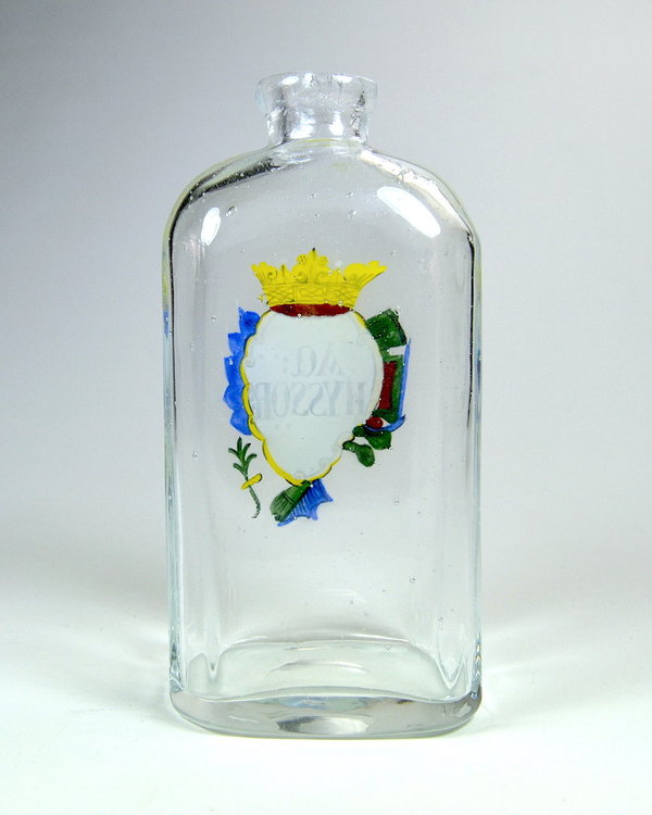 Flasche "AQ HYSSOR" (Handbemalt - Einzelstück)