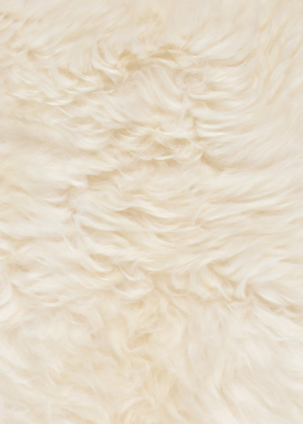 Lammfell, naturweiß, ca. 90 cm