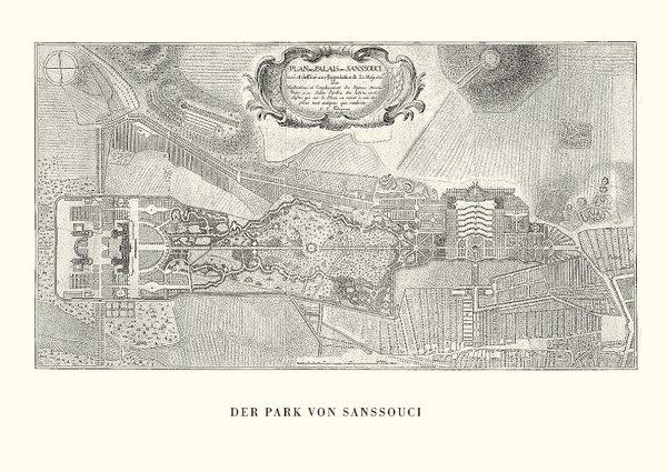 Der Park von Sanssouci, 1772