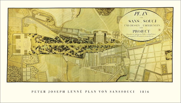 Plan von Sanssouci, 1816